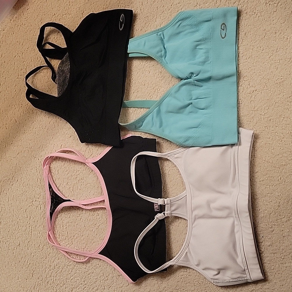 4 Sports Bras - Size Small